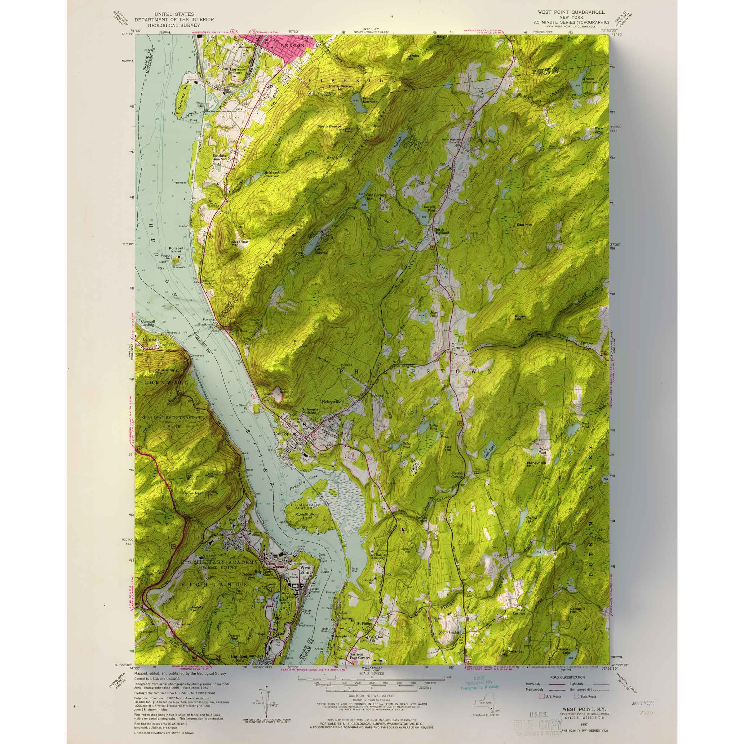 West Point, New York Map