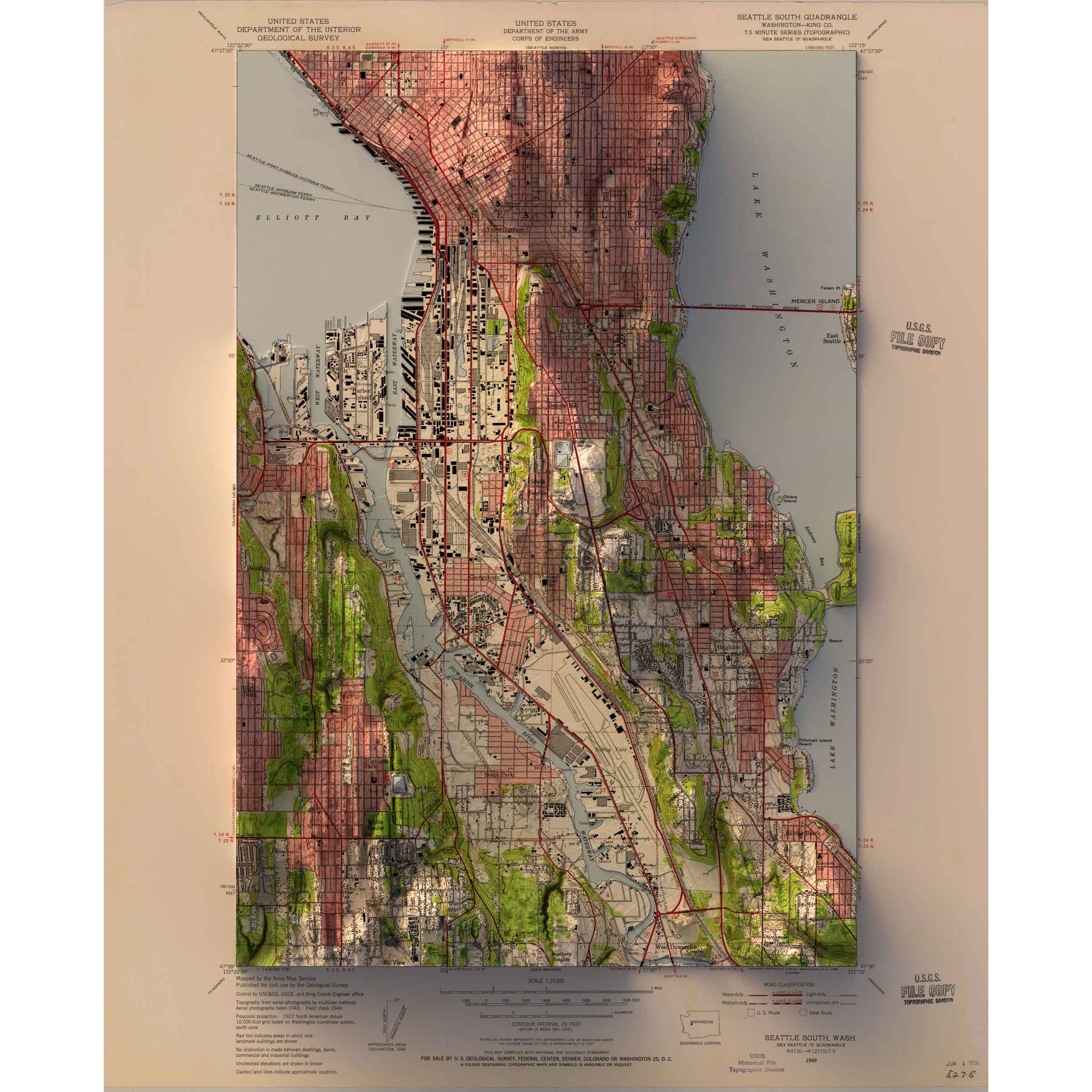 Seattle, Washington Map