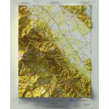 Rutherford, Napa Valley, California Map