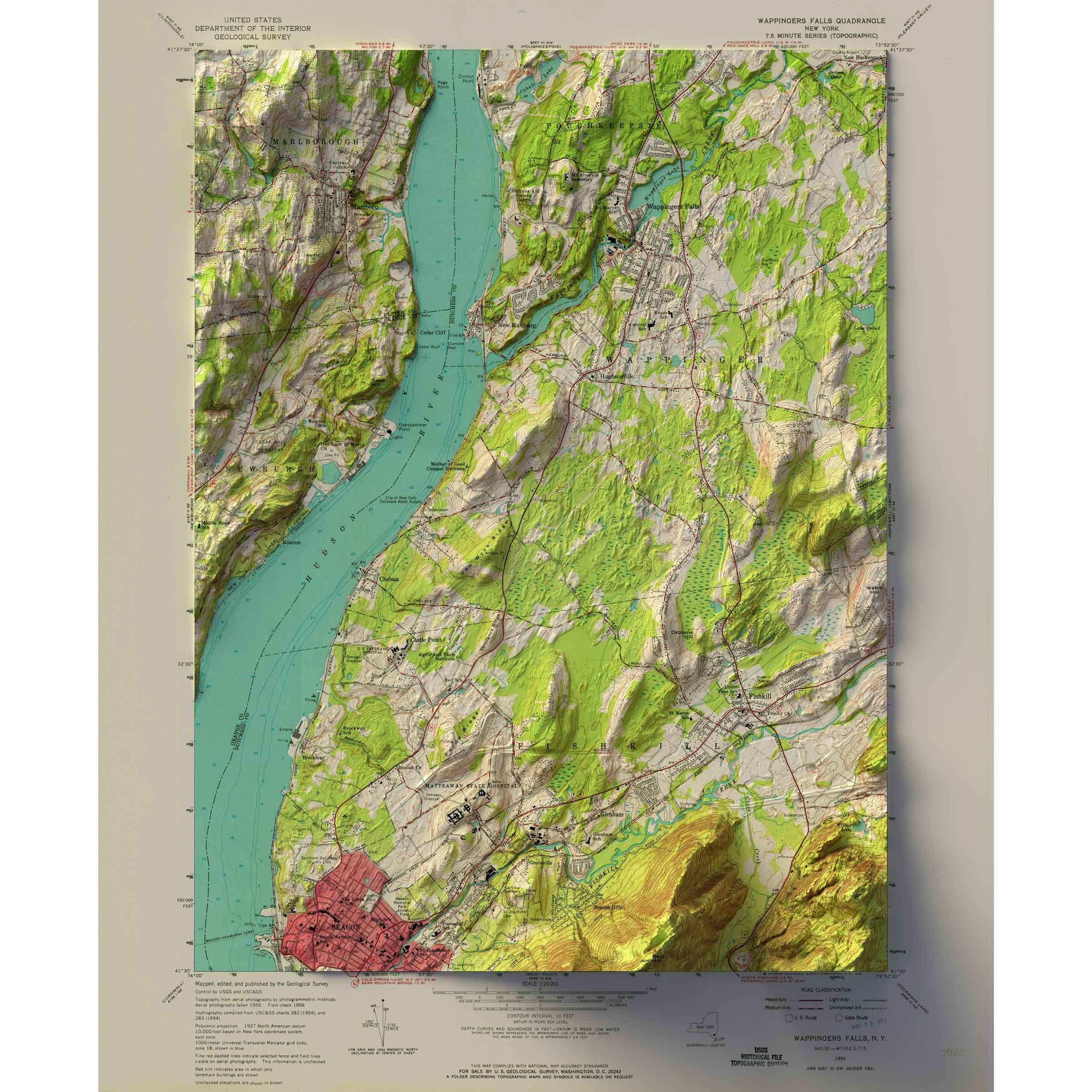 Beacon, New York Map