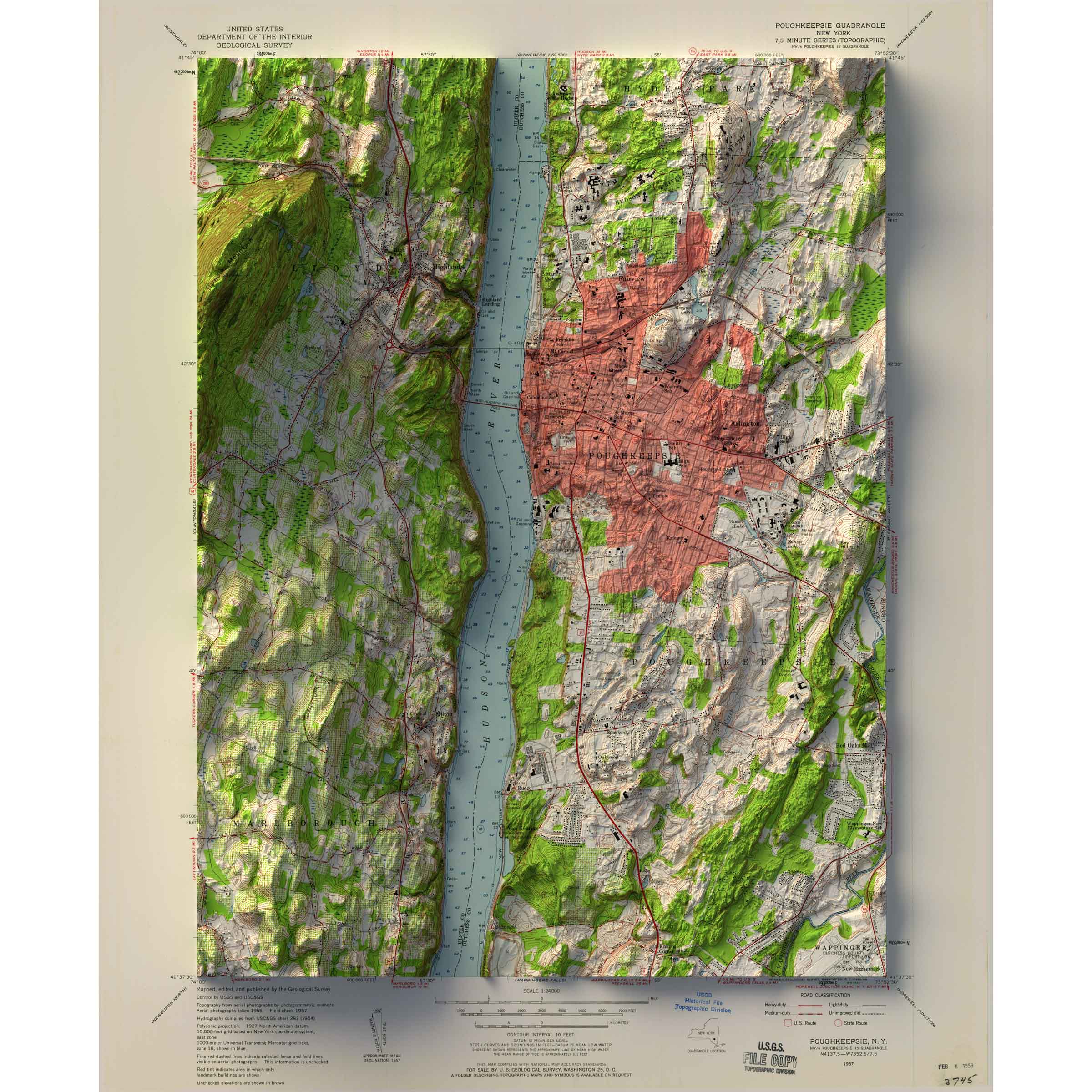 Poughkeepsie, New York Map