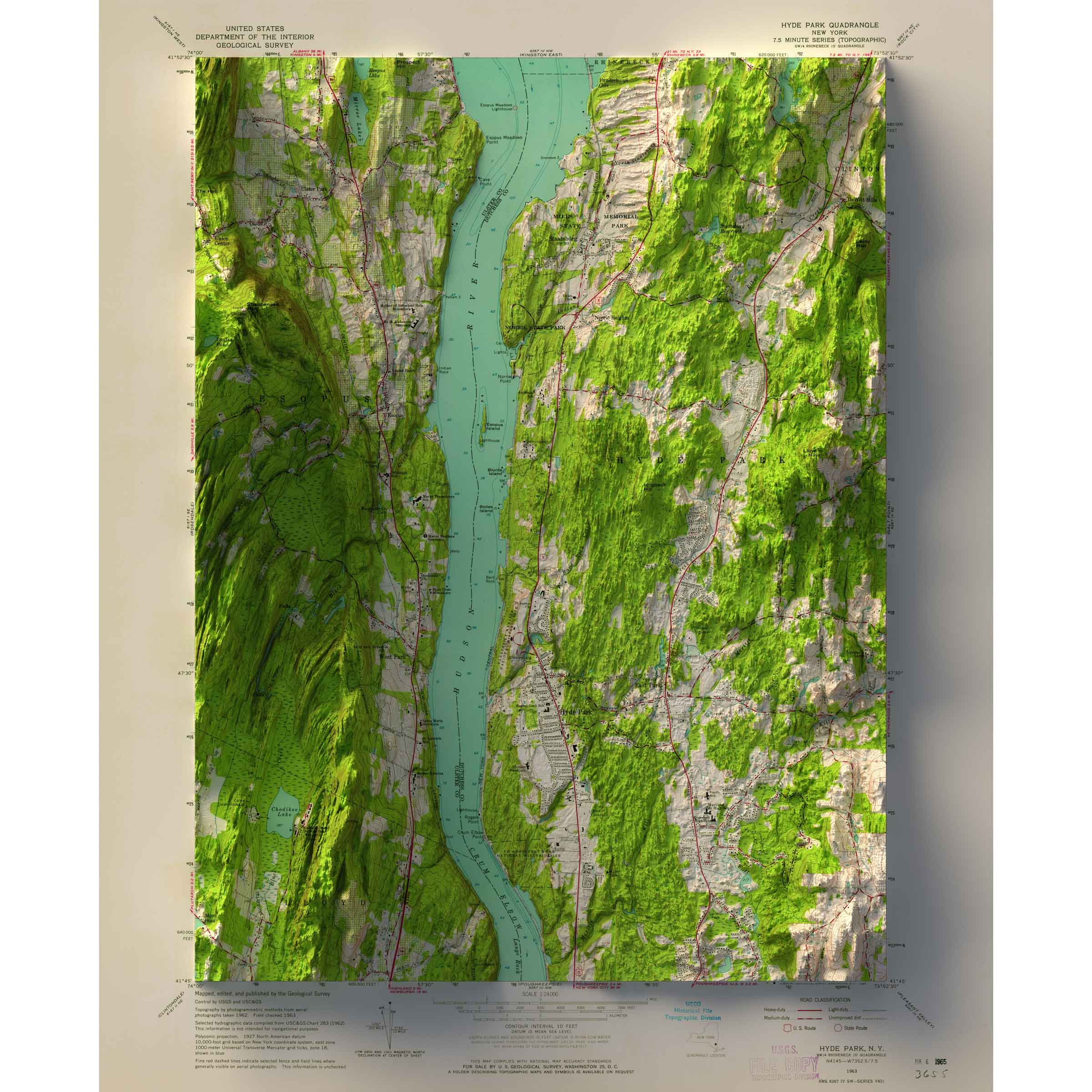 Hyde Park, New York Map