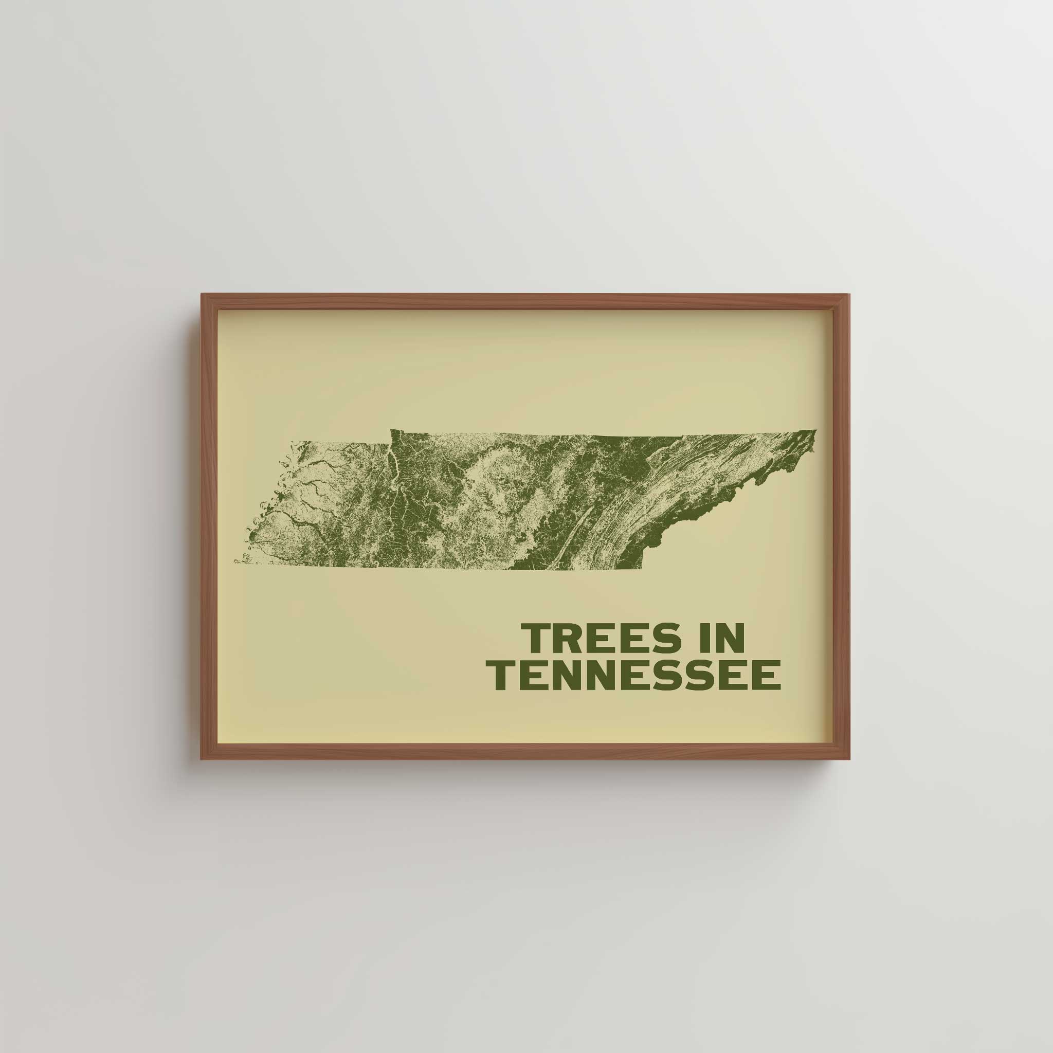 Tennessee Tree Trees in Tennessee Poster • Scott Reinhard Maps