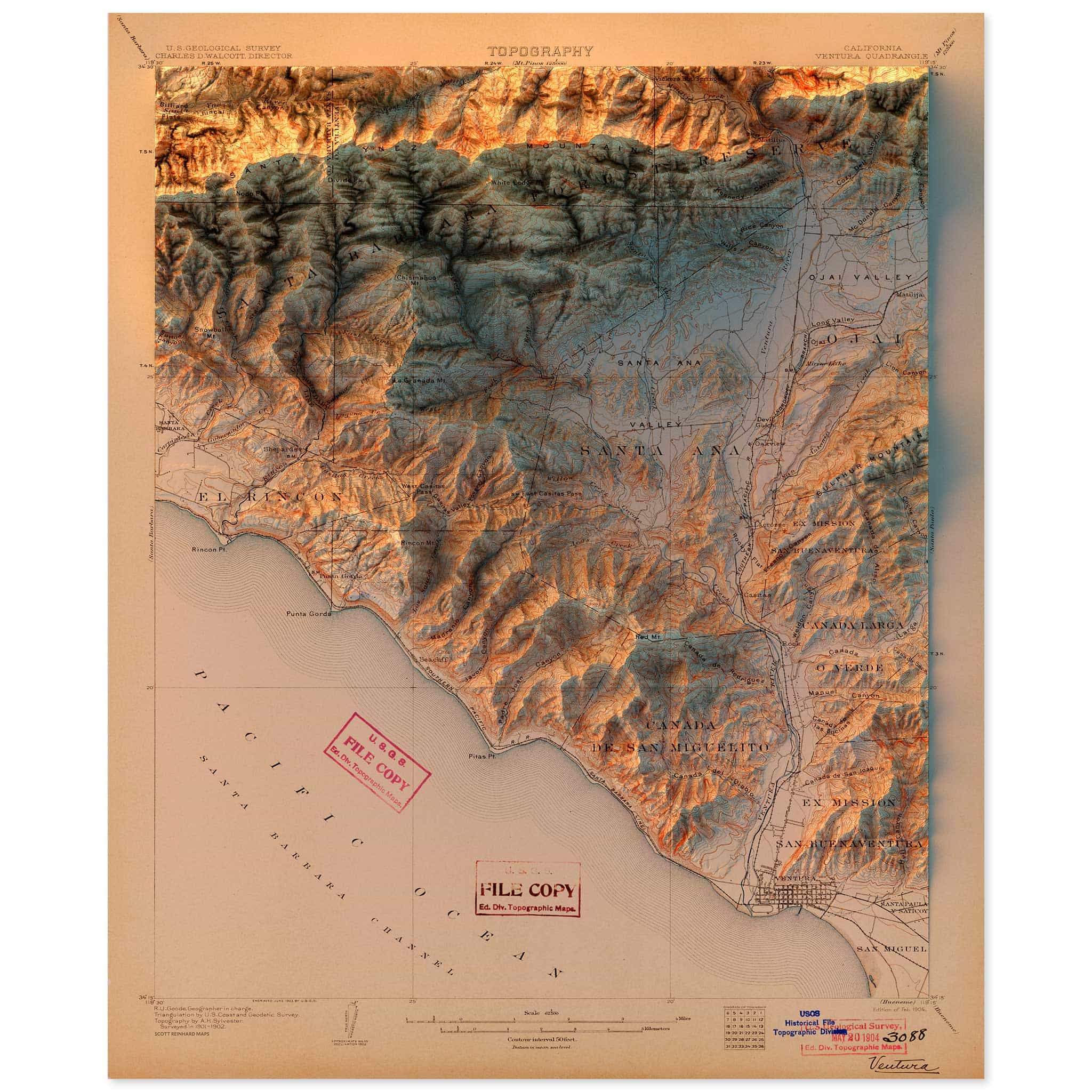 Ventura, California Map