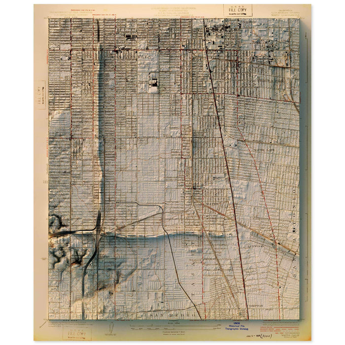 Watts, Los Angeles Map