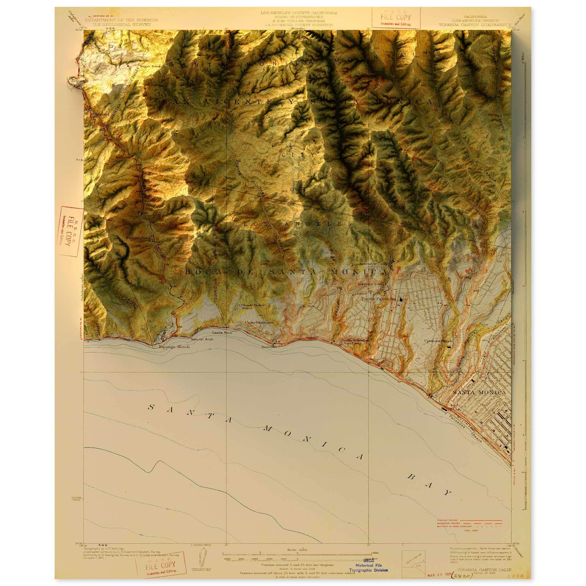 Topanga, California Map