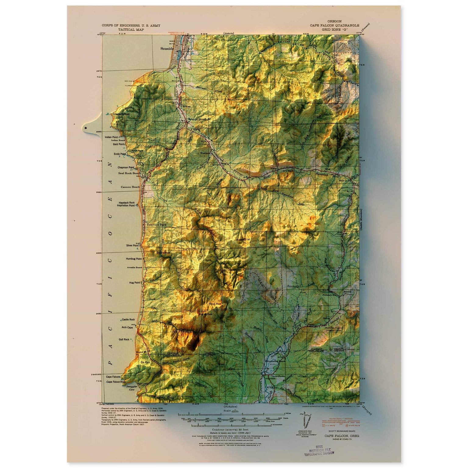 The Oregon Coast Series • Scott Reinhard Maps