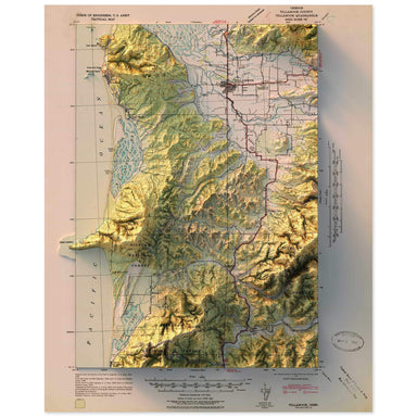 Tillamook, Oregon Map