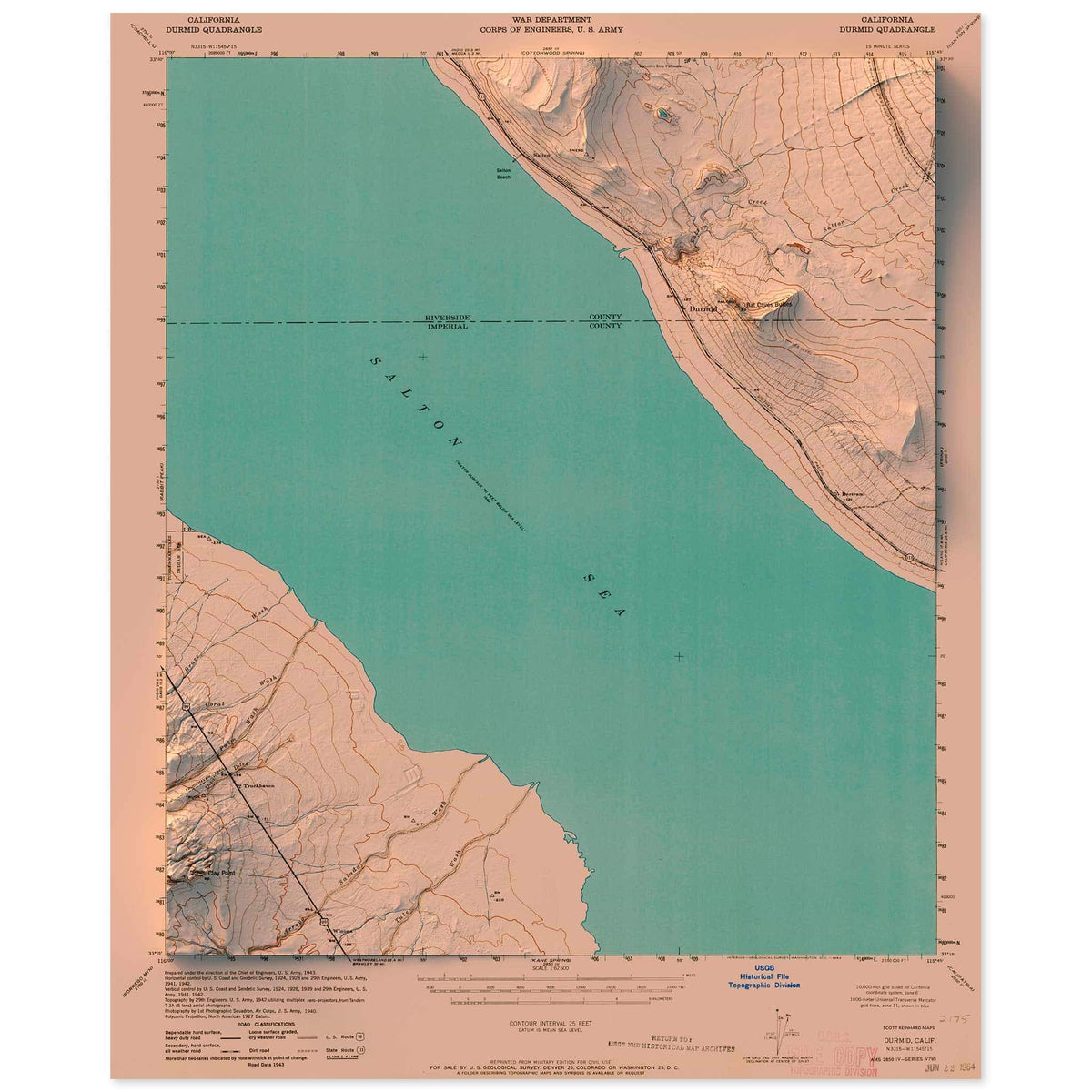 Durmid, California Map • Scott Reinhard Maps