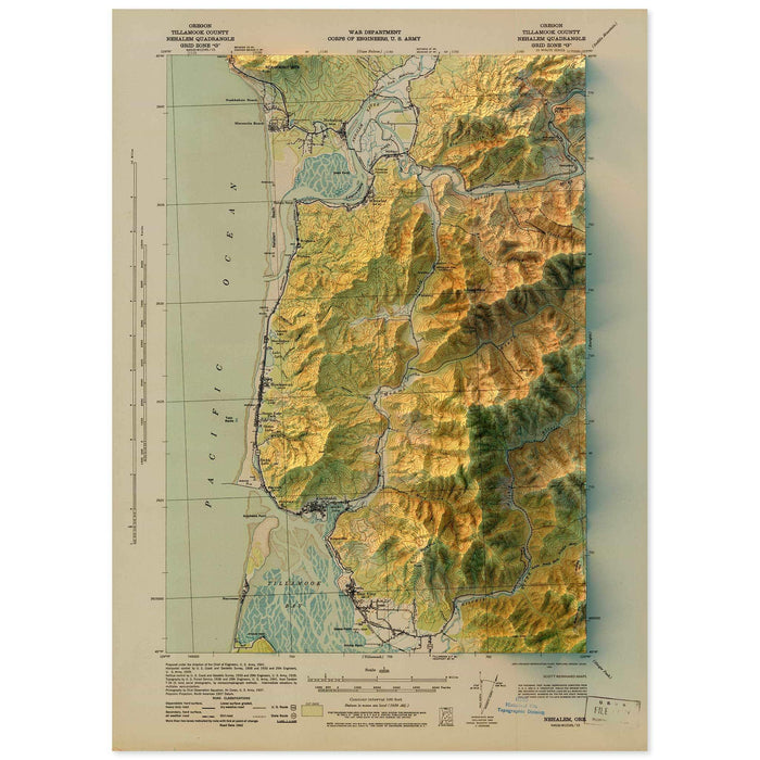 Nehalem, Oregon Map
