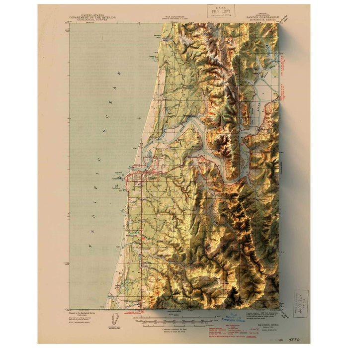 Bandon, Oregon Map
