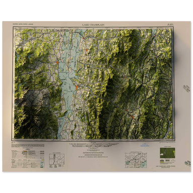 Lake Champlain, Vermont Map