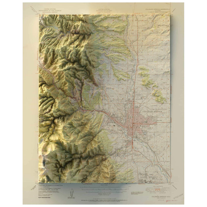 Colorado Springs, Colorado Map