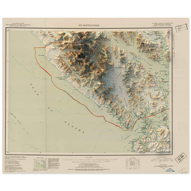Mt. Fairweather, Alaska Map