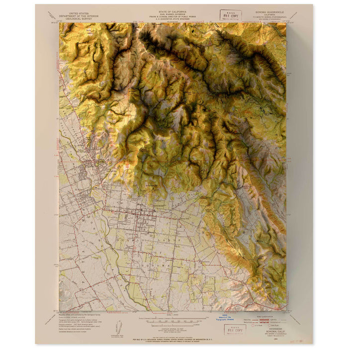 Sonoma, California Map