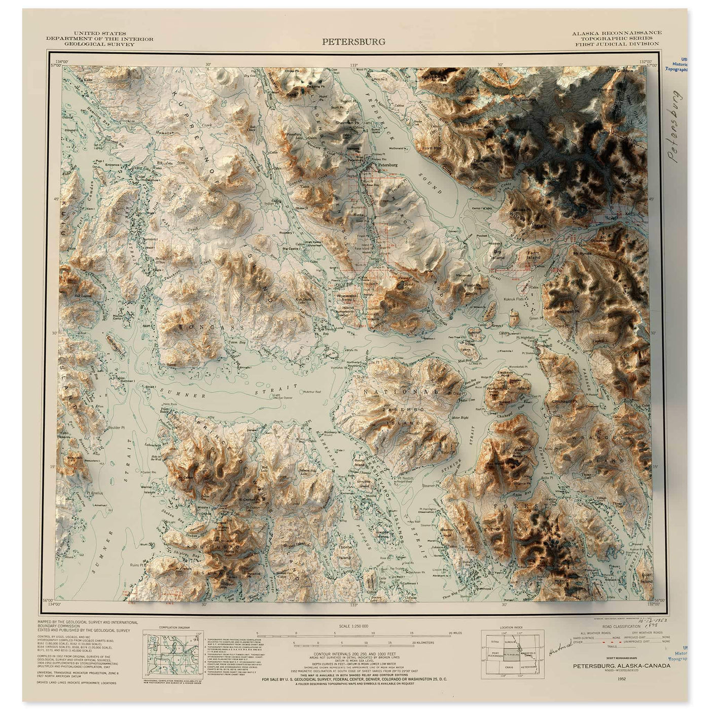 Petersburg, Alaska Map • Scott Reinhard Maps