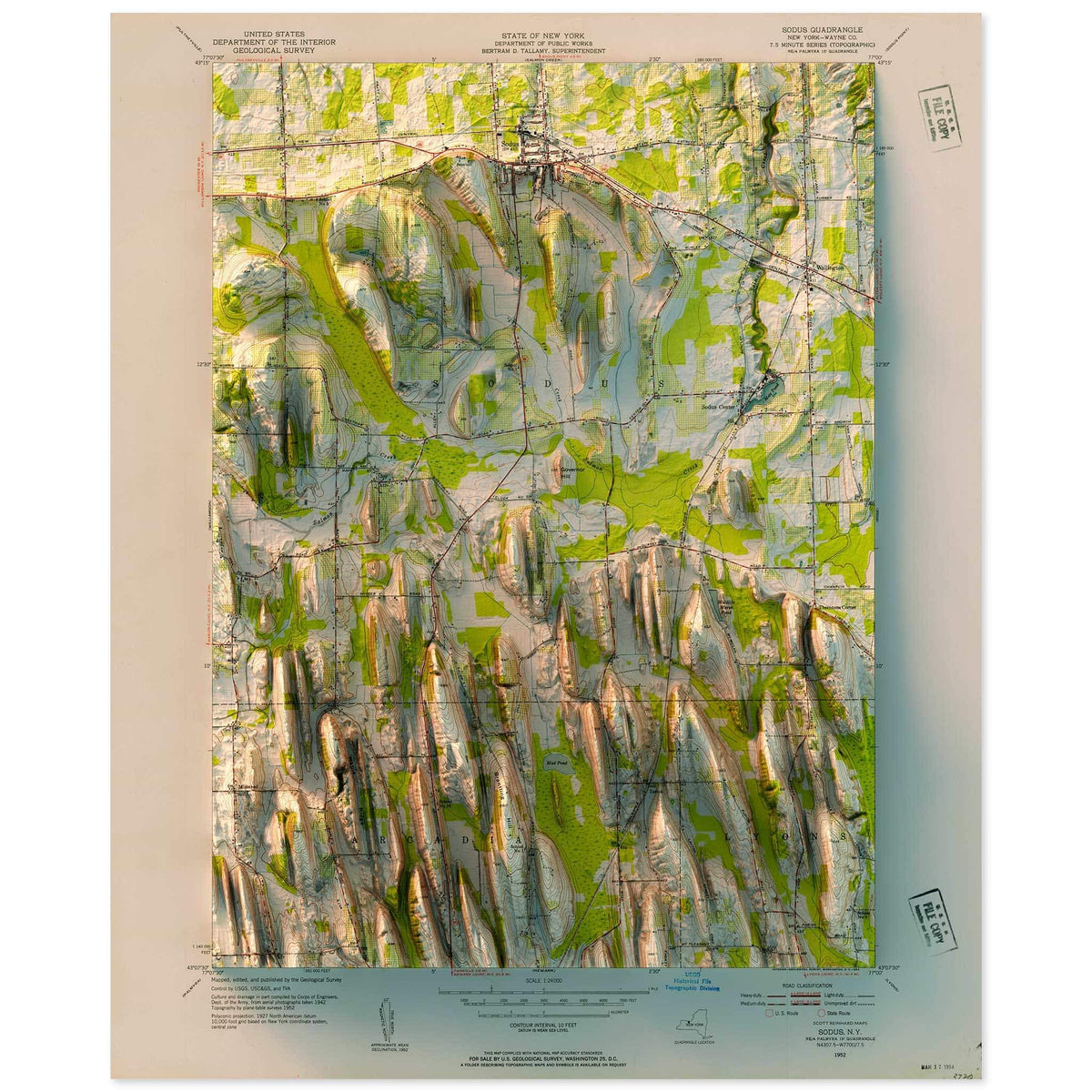 Sodus, New York Map • Scott Reinhard Maps