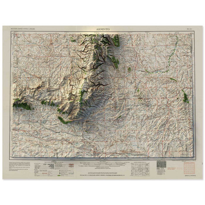 Arminto, Wyoming Map