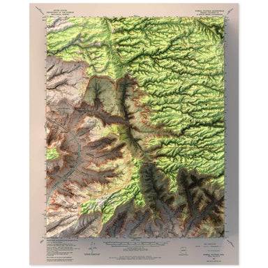 Powell Plateau, Grand Canyon Map