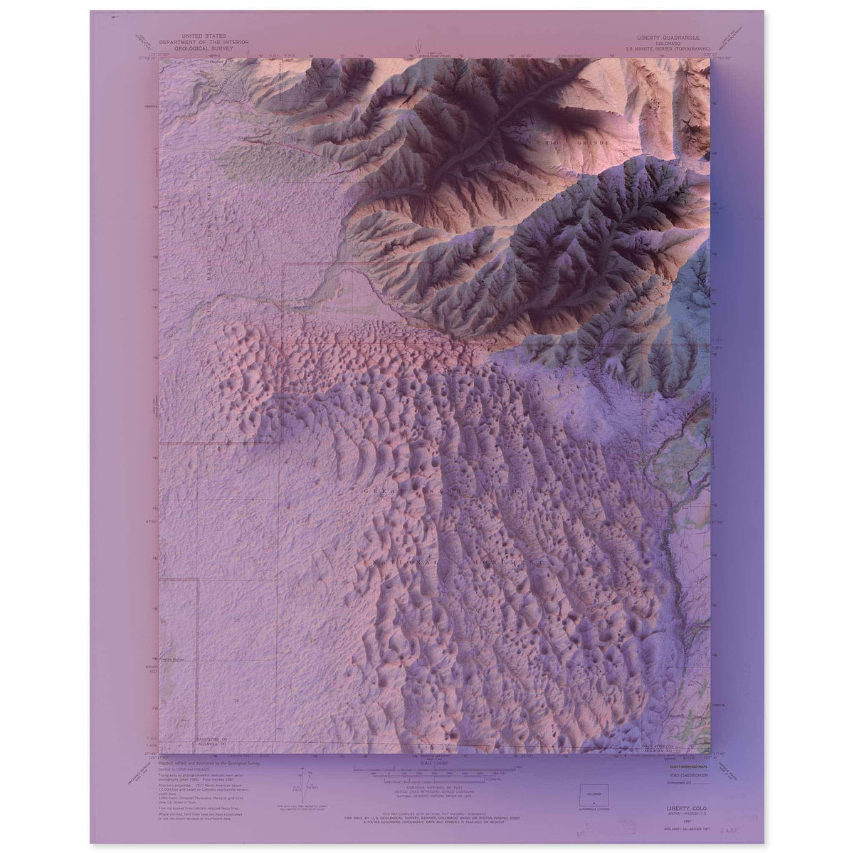 Great Sand Dunes National Park Map • Scott Reinhard Maps