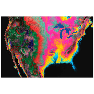 Hypercolor North America Map